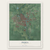 Piqua, Ohio map print, the full design