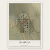 Hartline, Washington map print, the full design