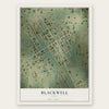 Blackwell, Texas map print, the full design
