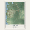 Eastlake, Michigan map print, the full design