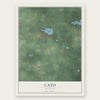 Cato, Michigan map print, the full design