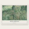 Rock Springs, Wisconsin map print, the full design