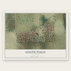 South Pekin, Illinois map print, the full design