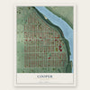 Cooper, Minnesota map print, the full design