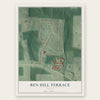 Ben Hill Terrace, Georgia map print, the full design