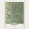 Robinson, Texas map print, the full design