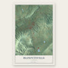 Blountsville, Alabama map print, the full design