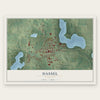 Dassel, Minnesota map print, the full design