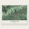 Cumberland, Kentucky map print, the full design