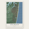 Long Branch, New Jersey map print, the full design
