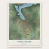 Sauk Centre, Minnesota map print, the full design