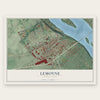 Lemoyne, Pennsylvania map print, the full design