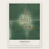 Toronto, South Dakota map print, the full design