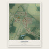 Edison, Ohio map print, the full design