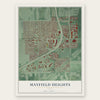 Mayfield Heights, Ohio map print, the full design