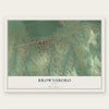 Brownsboro, Texas map print, the full design