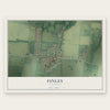 Finley, Tennessee map print, the full design
