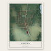 Galena, Maryland map print, the full design
