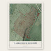 Hasbrouck Heights, New Jersey map print, the full design