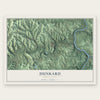 Dunkard, Pennsylvania map print, the full design