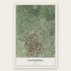 Edinburg, Texas map print, the full design