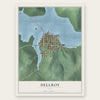 Dellroy, Ohio map print, the full design