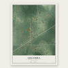 Quamba, Minnesota map print, the full design