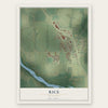 Rice, Minnesota map print, the full design