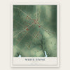 White Stone, Virginia map print, the full design