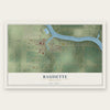Baudette, Minnesota map print, the full design