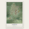 Osmond, Nebraska map print, the full design
