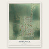 Dorrance, Kansas map print, the full design