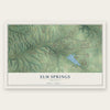 Elm Springs, Arkansas map print, the full design