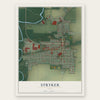 Stryker, Ohio map print, the full design