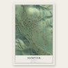 Sumpter, Oregon map print, the full design