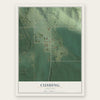 Cushing, Nebraska map print, the full design