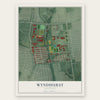 Wyndhurst, Maryland map print, the full design