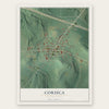 Corsica, Pennsylvania map print, the full design