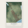 Gramercy, Louisiana map print, the full design