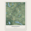 Greenfield, Minnesota map print, the full design