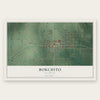 Bokchito, Oklahoma map print, the full design
