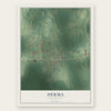 Derma, Mississippi map print, the full design