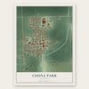 Cissna Park, Illinois map print, the full design