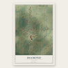 Diamond, Missouri map print, the full design