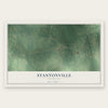 Stantonville, Tennessee map print, the full design