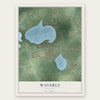 Waverly, Minnesota map print, the full design