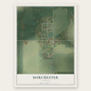 Dorchester, Illinois map print, the full design