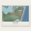 Belmar, New Jersey map print, the full design