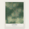 Gifford, South Carolina map print, the full design