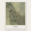 Almira, Washington map print, the full design